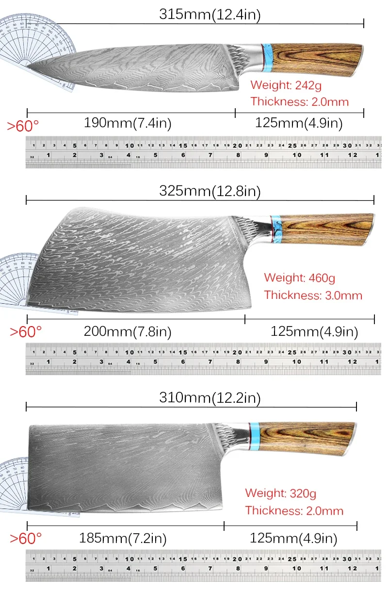 Нож мясника из нержавеющей стали для нарезки мяса китайский шеф-повар нож