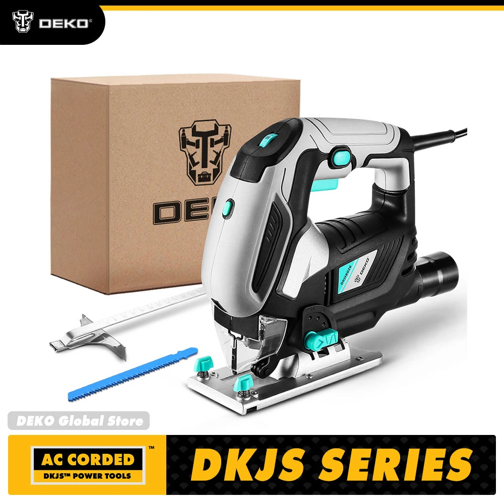 Ножовочная пила серии DKJS с переменной скоростью, электрическая пила с лезвиями, пила с торцами для бензопилы, домашний Электроинструмент «сделай сам» DEKO