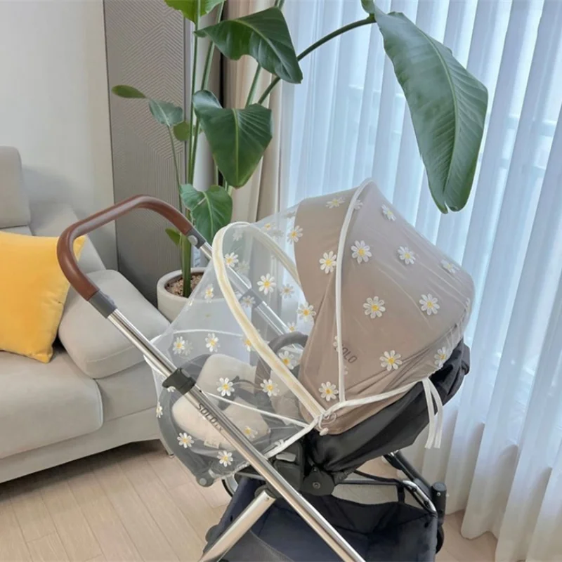 

NEW Summer Mosquito Net Baby Stroller Pushchair Mosquito Insect Shield Net Safe Infants Protection Mesh Stroller Accessories