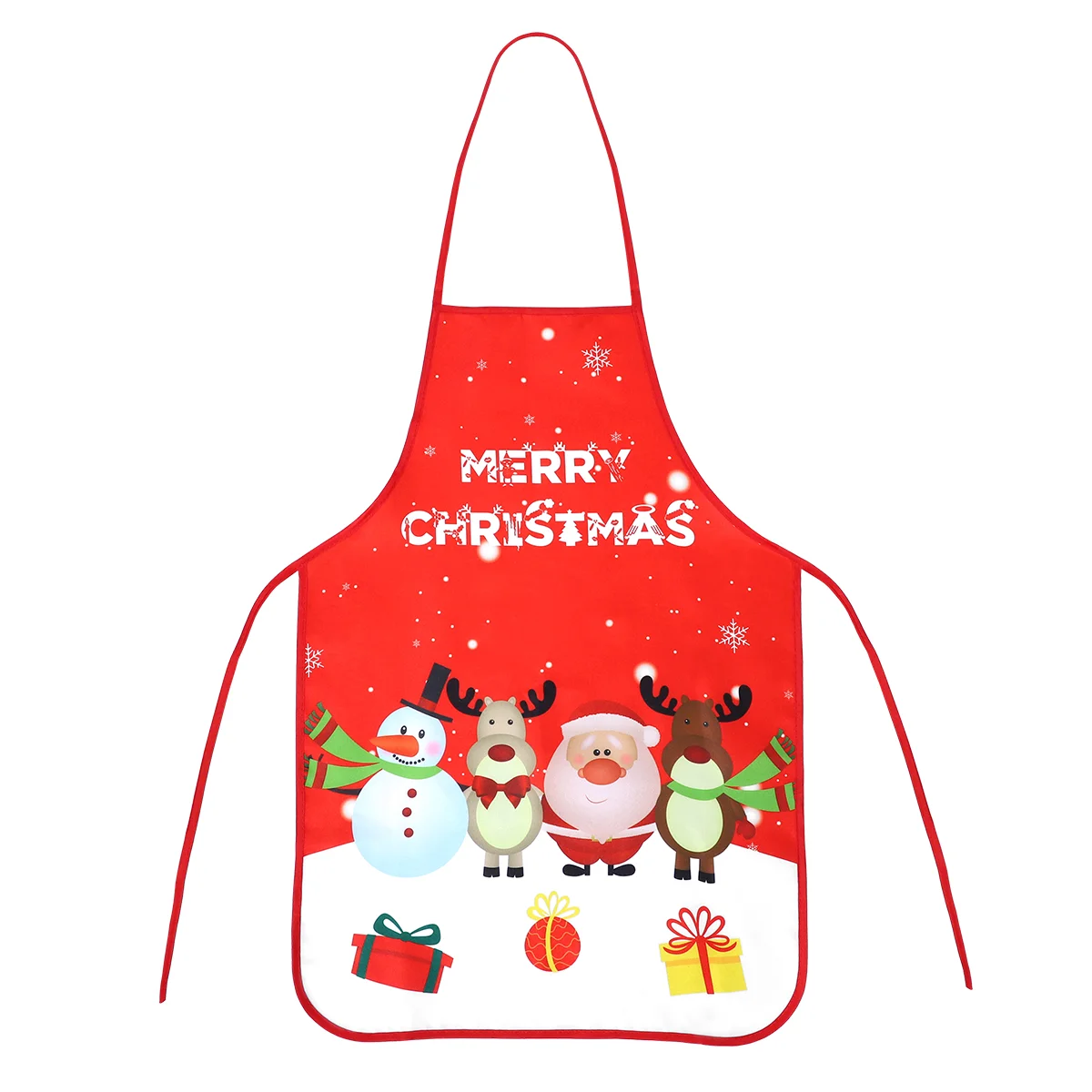 

1 Pc Christmas Apron Printed Party Decoration for Waiters Servants
