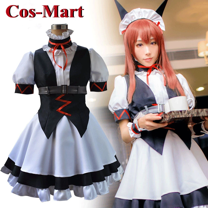 

Cos-Mart Anime Steins Gate Makise Kurisu Cosplay Costume Sweet Gorgeous Maid Dress Activity Party Role Play Clothing S-XL