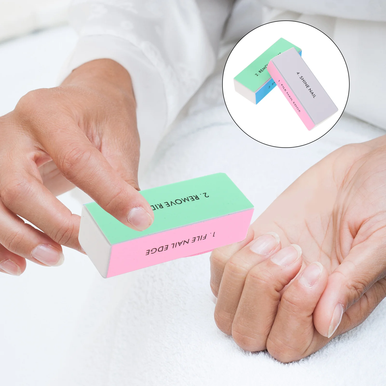 

Nail Buffer File Block Manicure Way Sponge Shiner Professional Shine Pedicure Suit Buffing Fingernail Kit Polisher Board Boards