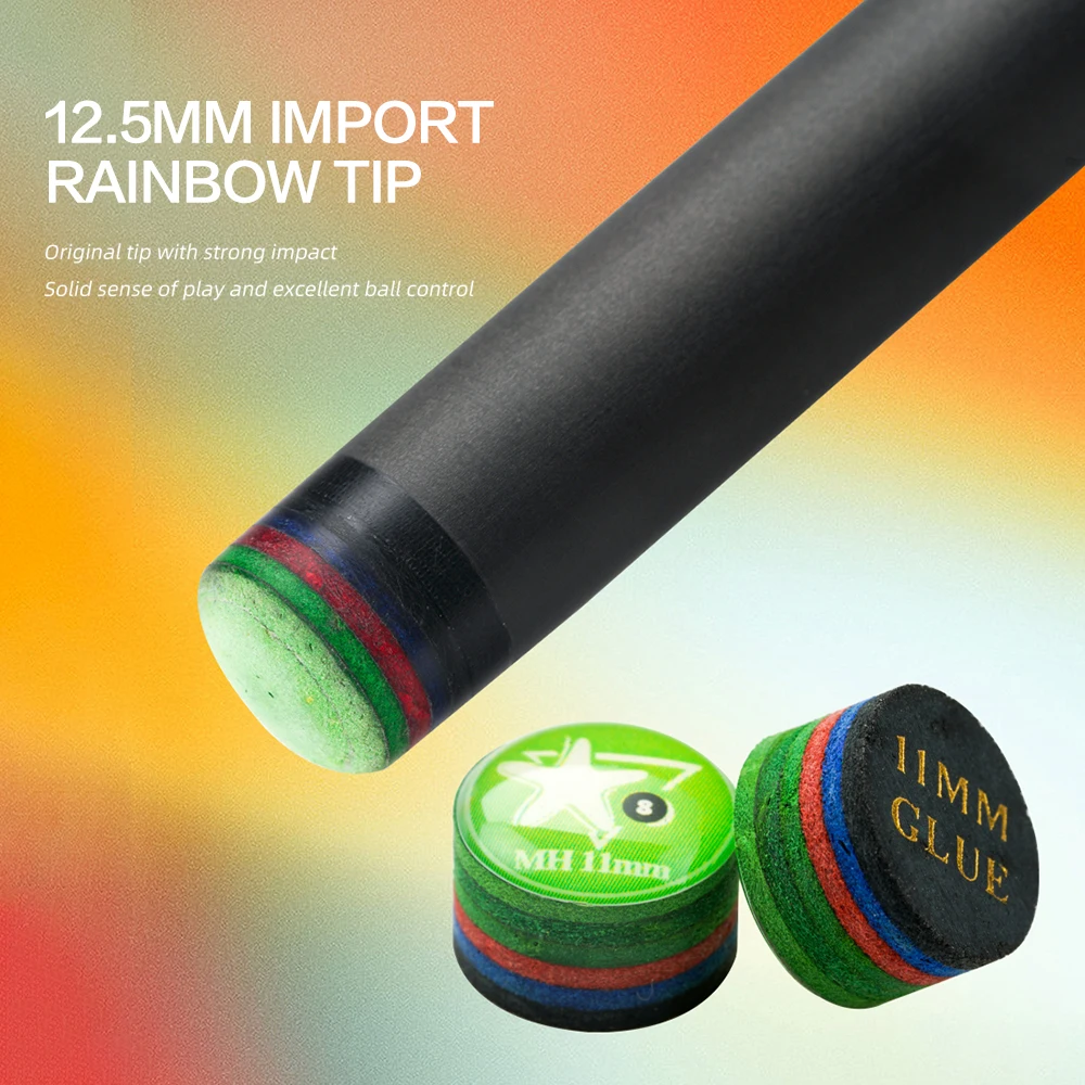 Бильярдный Кий KONLLEN из углеродного волокна 11 5 мм 12 3/8x8 радиальных контактов 1/2 игр