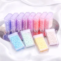 350pcsbox 3mm candy cream color glass seed beads small round spacer beads for diy handmade sewing needlework jewelry making