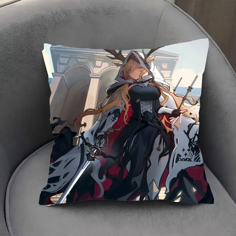 Наволочка Viviana Anime A-arknights, модная квадратная наволочка для спальни, гостиной, декоративная, для отдыха (art.: 3920dacdc430e) - 3920dacdc430e