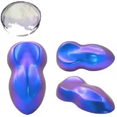 Переливающаяся искусственная пудра-хамелеон металлический цвет фотография для