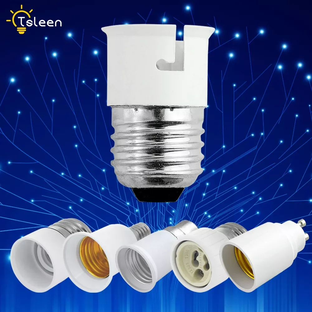 

NEW2023 AC 110V-220V Bulb Adapter E27 E14 GU10 G9 E17 B22 LED light Holders Converter Socket Adapter lampholders LED Corn lamp S