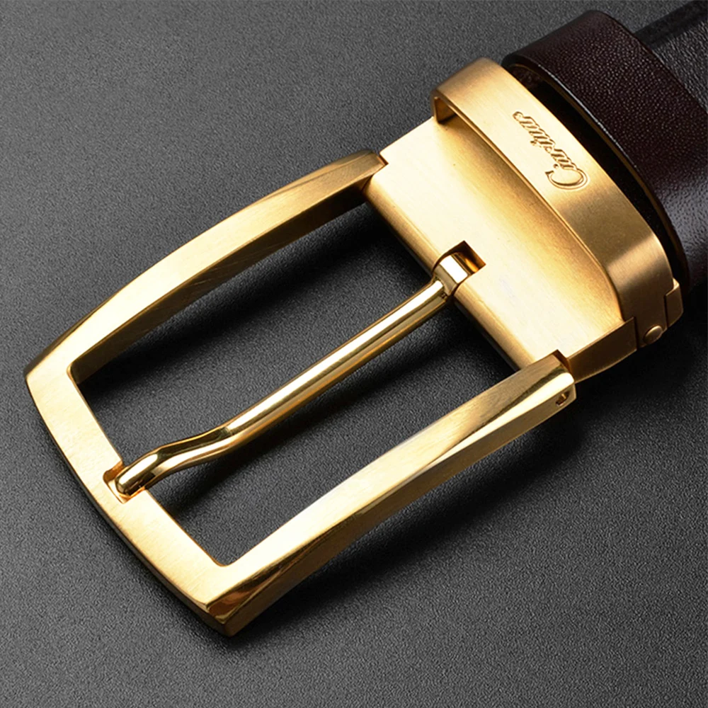 Ciartuar Men's Leather Belt Genuine Belts for Men Luxury Designer Brand Male Top Strap Mens Ceinture Gift |