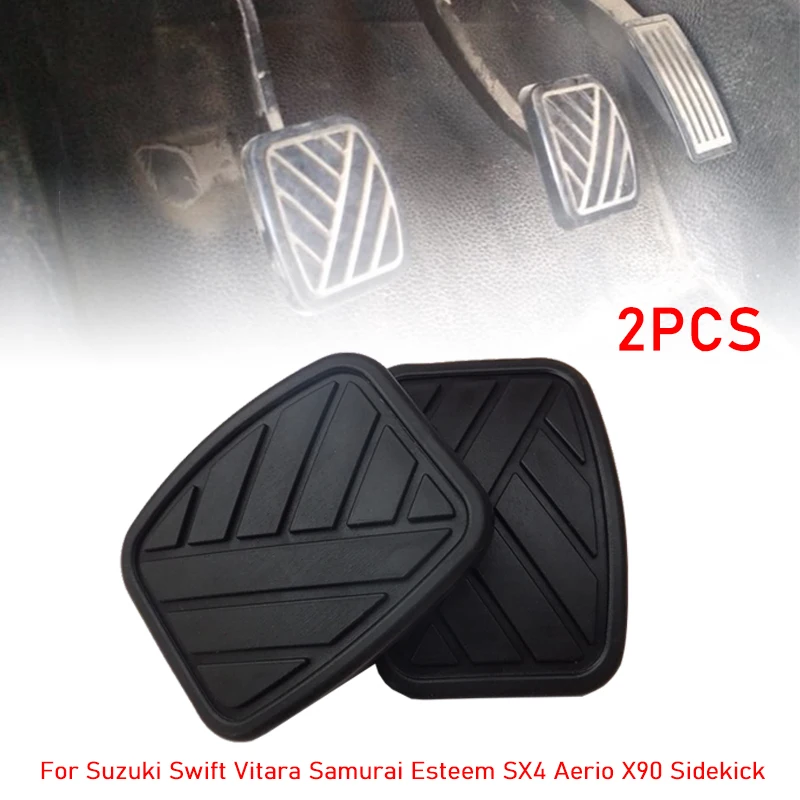 

2PCS Car Interior Parts Brake Clutch Pedal Pad Covers 49751-58J00 for Suzuki Swift Vitara Samurai Esteem SX4 Aerio X90 Sidekick