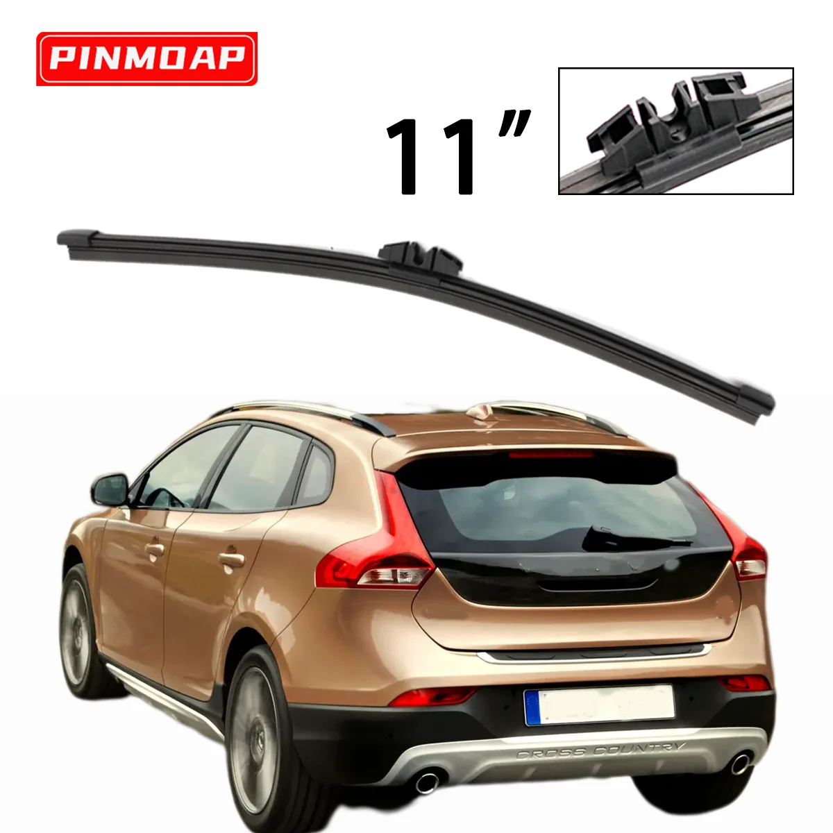 

1 шт., 11 дюймов, задняя щетка стеклоочистителя, подходит для Volvo V40 Cross Country 2012-2019, лобовое стекло, задняя щетка...
