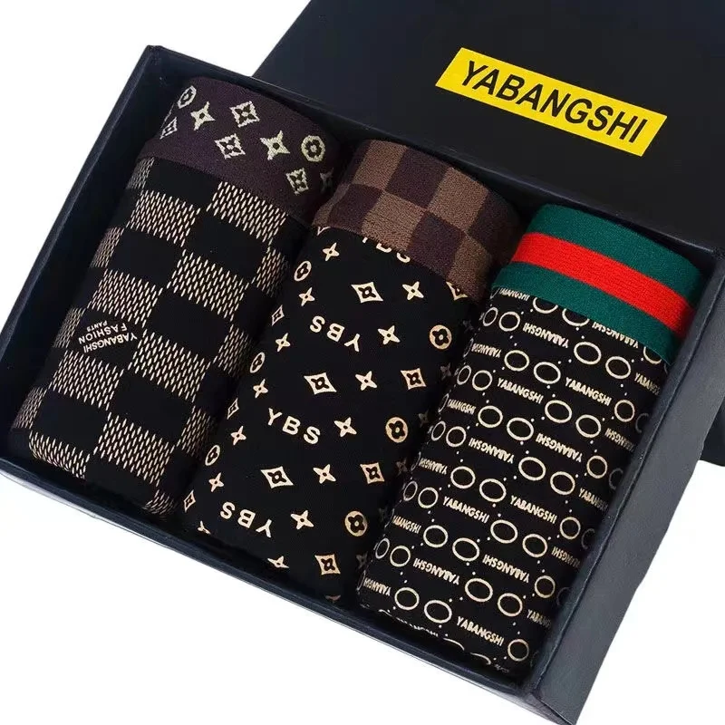 

Men Boxer Shorts Soft Boxers for Men's Panties Men’s Underpants Male Cotton Sexy Underwear Boxershorts Family Calecon