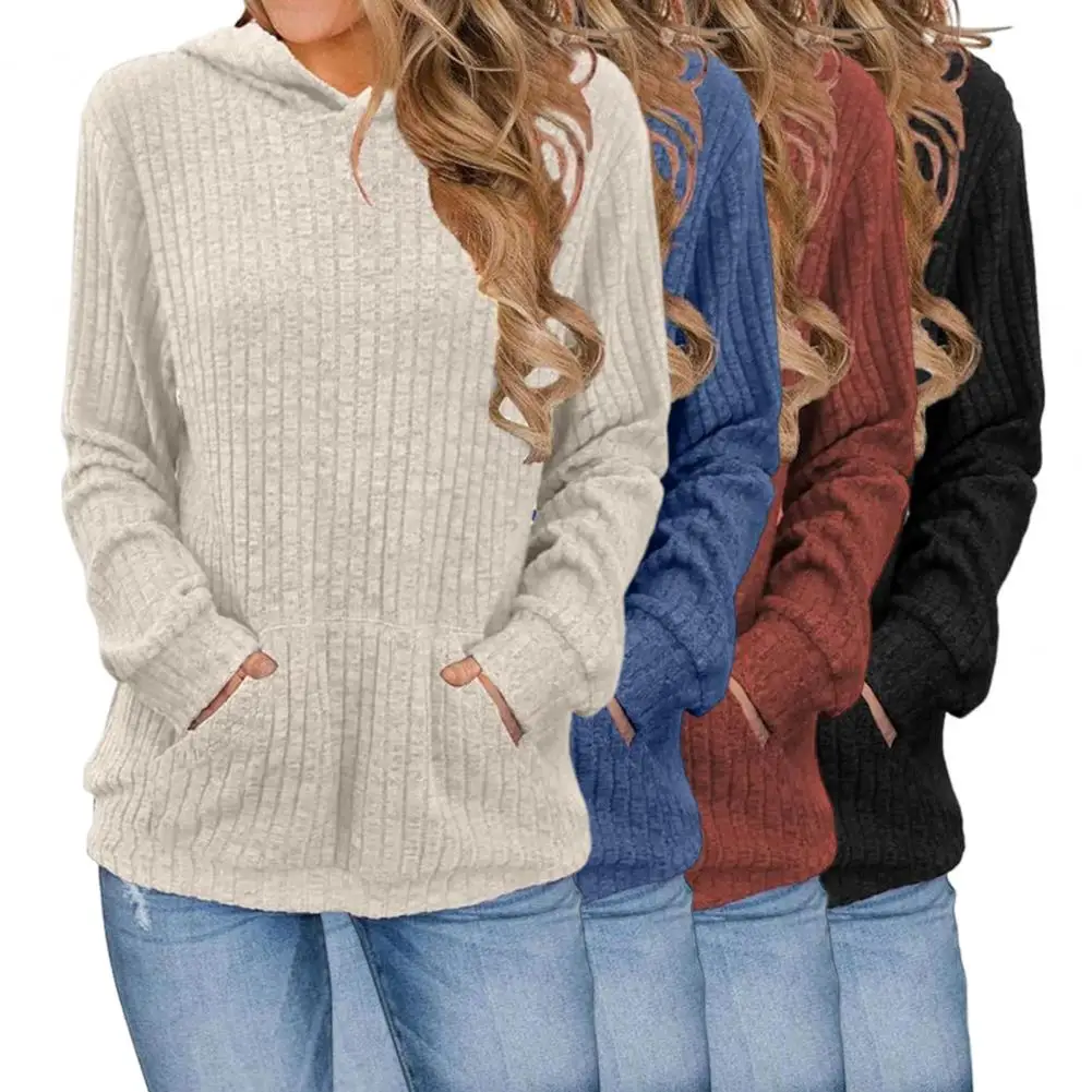 Вязаные женские свитера с длинным рукавом и круглым вырезом 2024 пуловер