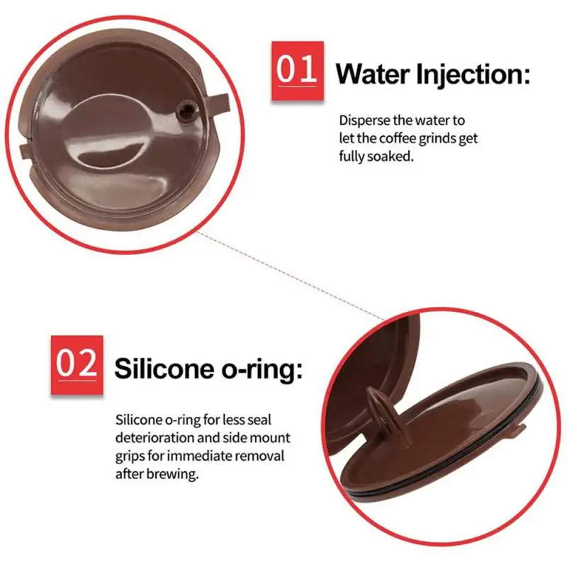 Многоразовая кофейная капсула 1-10 шт. фильтрующая чашка для Nescafe Dolce Gusto