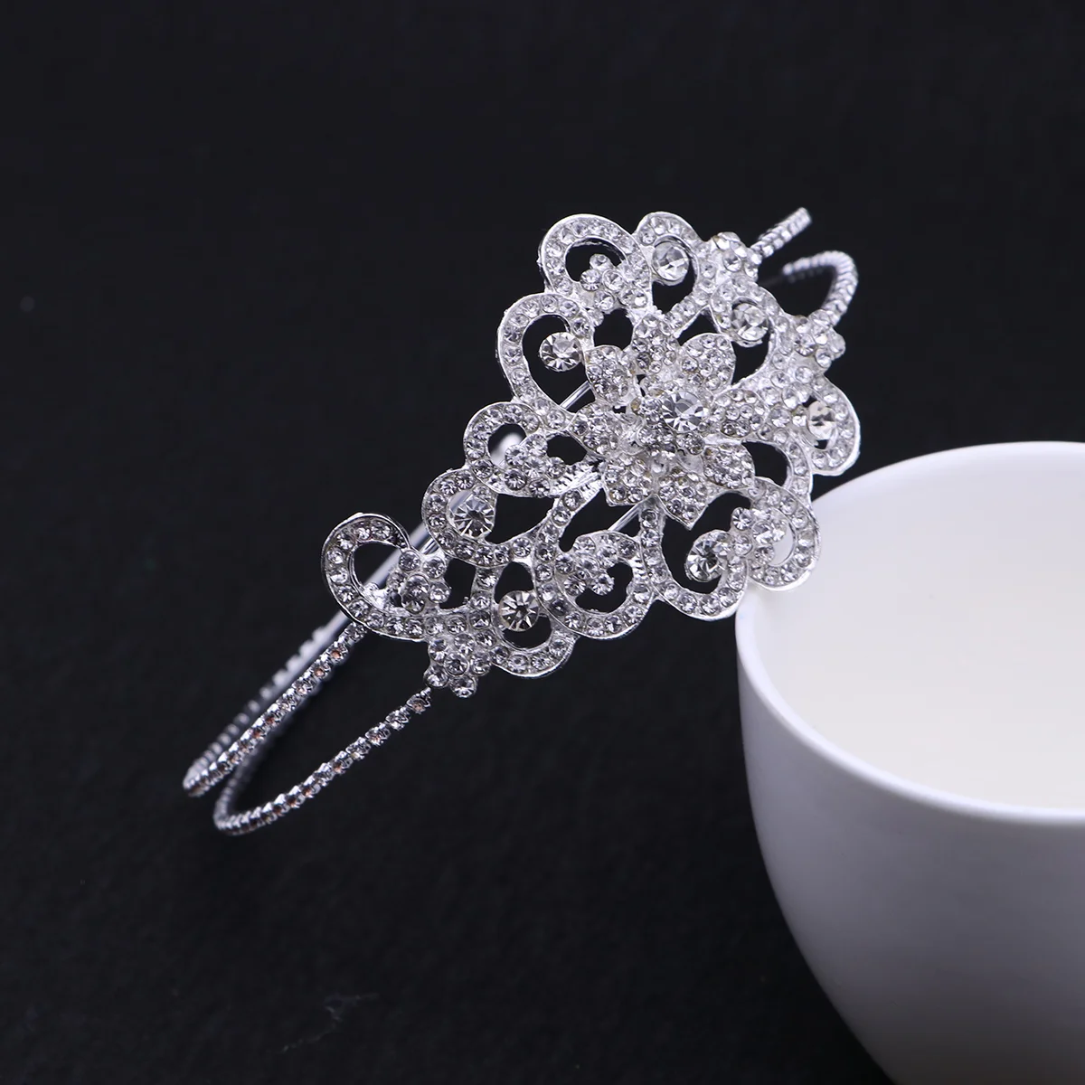 

Headband Wedding Bridal Crystal Hair Tiaras Tiara Accessories Piece Baroque Party Pageant Jewelry Flower Decorations Headdress