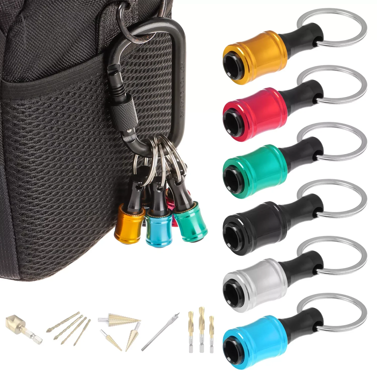 

Hex Shank Screwdriver Bit Holder Extension Bar Quick Release Electric Drill Tool Parts Conversion Keychain Outdoor Tool