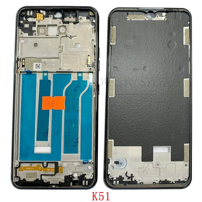 Средняя рамка ЖК-дисплея корпус корпуса для LG K22 K42 K52 K62 K51 металлическая ЖК-рамка