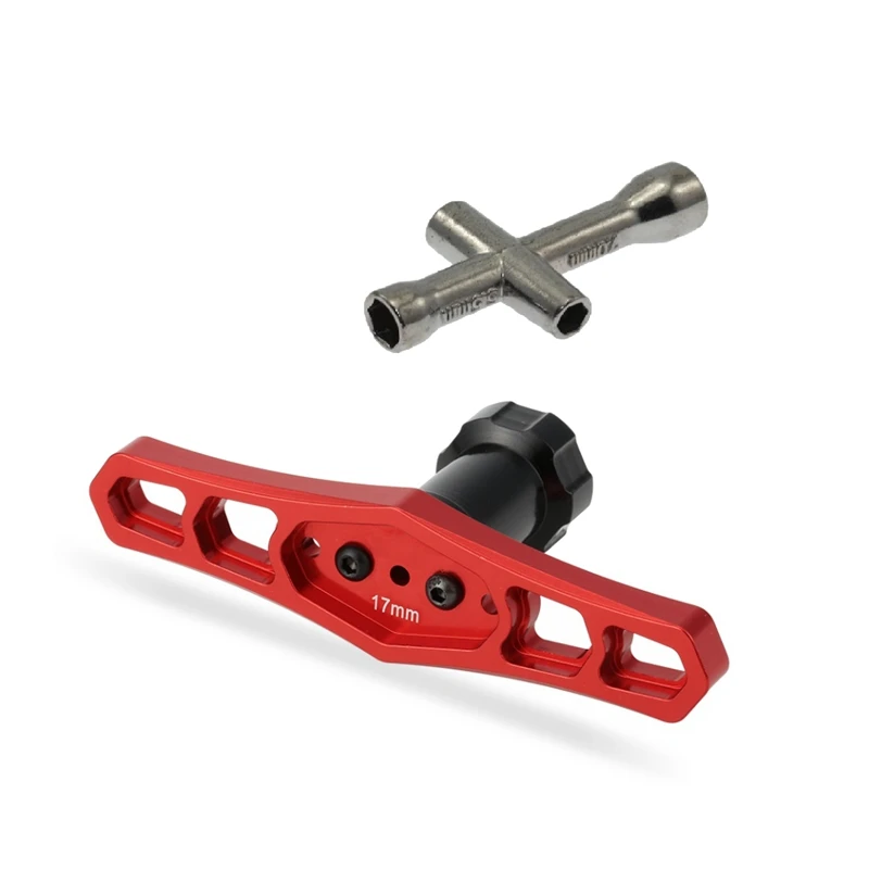 

For 1/8 Off-Road Vehicle Truck Wheel Repair Sleeve 17Mm Nut Sleeve Metal Tool Hexagon Wrench Tool Tire Repair Parts