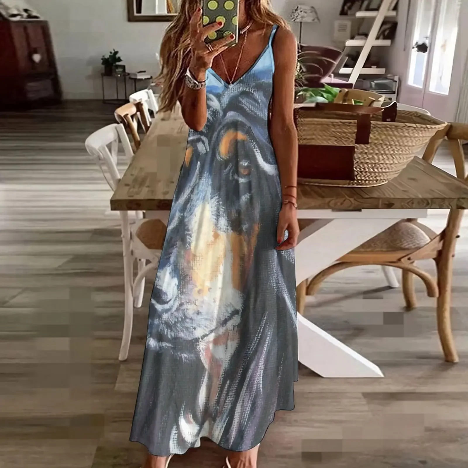 Афганский хор Fine Art Painting Платье без рукавов Одежда для выпускного вечера платья