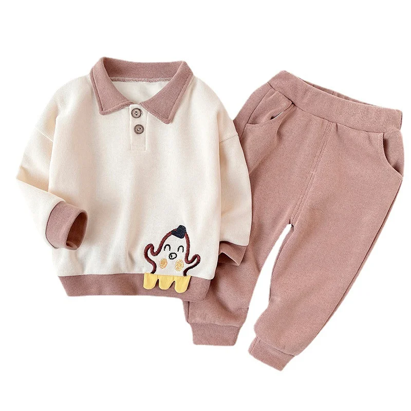 

New Spring Autumn Baby Girls Cotton Clothes Children Boys Fashion T-Shirt Pants 2Pcs/Sets Toddler Casual Costume Kids Sportswear