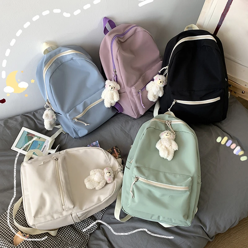 Large Capacity Simple Double Shoulder Bag Female Secondary School Students Junior High School Students Mori Department Japanese