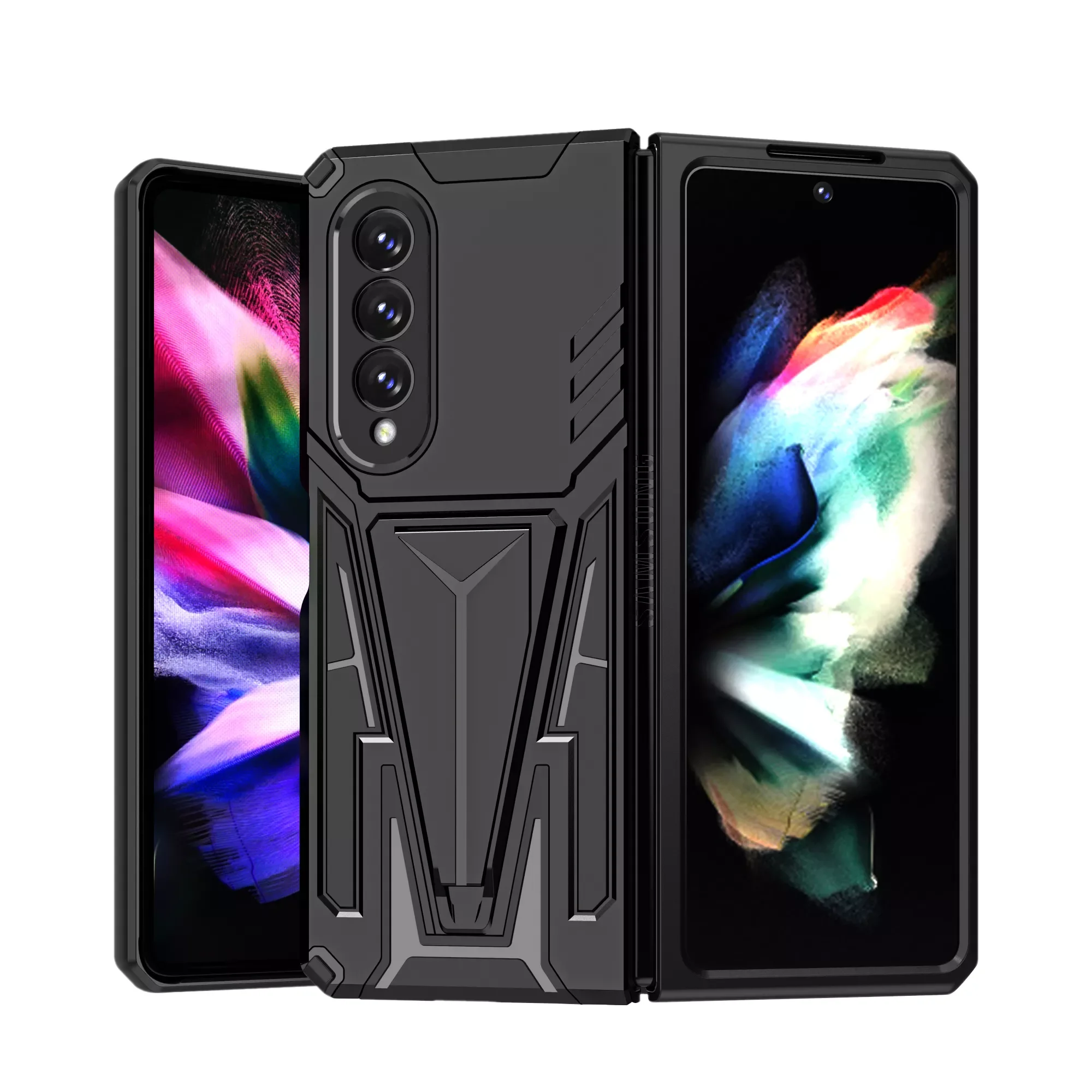

NEW2022 Shockproof Magnetic Armor Case for Samsung Galaxy Z Fold3 5G Fold 4 Fold4 Fold 3 Anti-Slip Cell Phone Cover Fundas