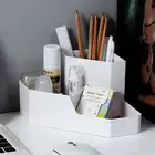 Новый многофункциональный ящик для хранения, органайзер для макияжа, угловая настольная коробка, пластиковый бытовой контейнер для хранения