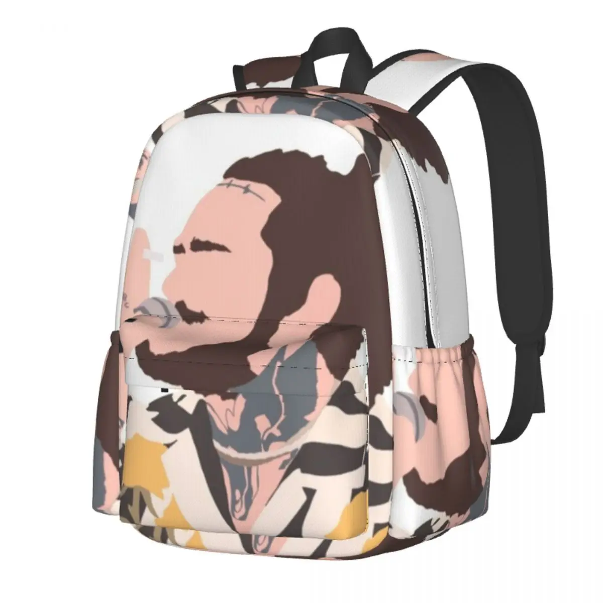 

Post Malone Rapper Song Cool Backpack fan art concert wild sing College Backpacks Colorful Pattern School Bags Cute Rucksack