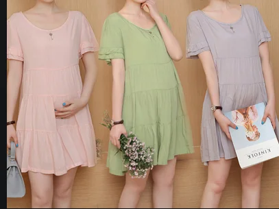 

2023 Loading green Baby Clothes Mom New Big Size Girl T Shirt Funny Pregnant Maternity