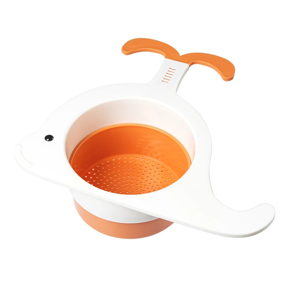 

Kitchen Sink Drain Basket, Multifunctional Foldable Whale Shaped Mesh Strainer Colander, Sink Corner Strainer For Kitchen Waste