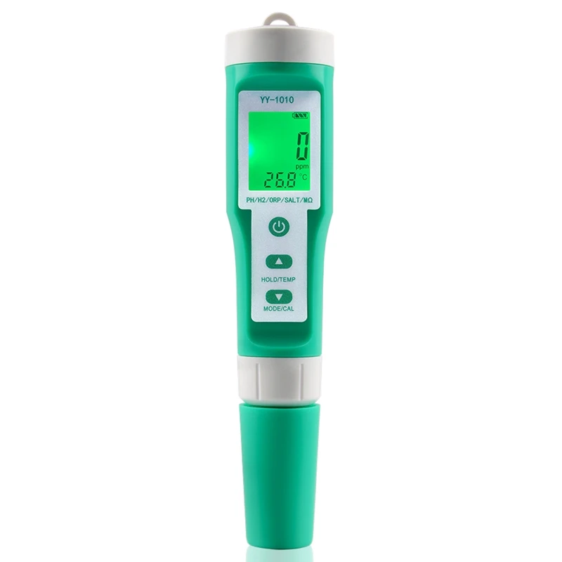 

10 In 1 PH/TDS/EC/SALT/TEMP/S.G/ORP/H2/Fertile/Resistivity Water Quality Monitor Tester For Pools, Drinking Water