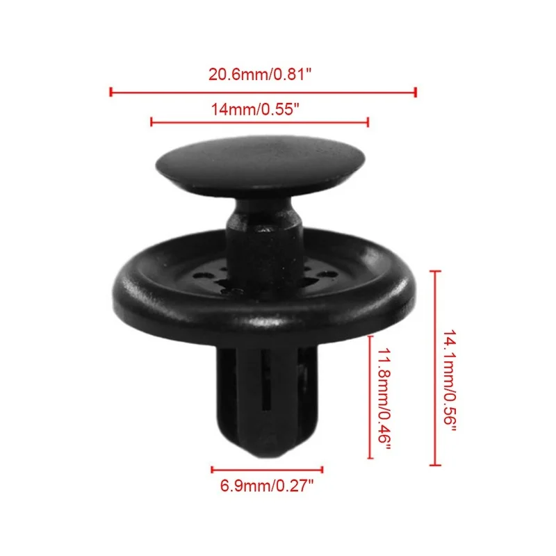 20 шт. автомобильные заклепка панели крепеж бампер Брызговики крышка