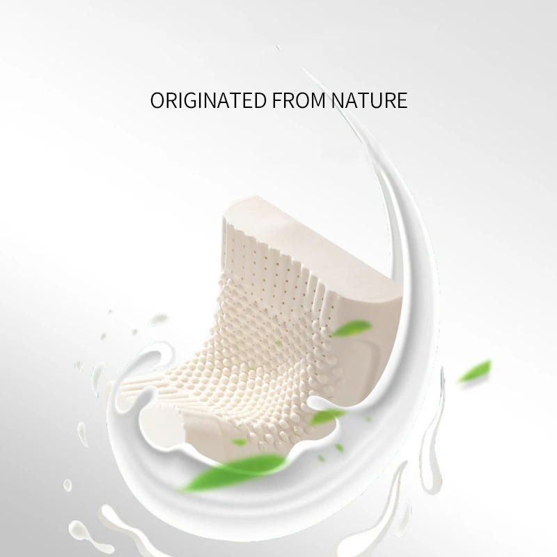 

Thailand Natural Latex Pillow Cervical Pillow Protect Memory Foam Particles Pillow For Sleeping Orthopedic Pillow Slow Rebound