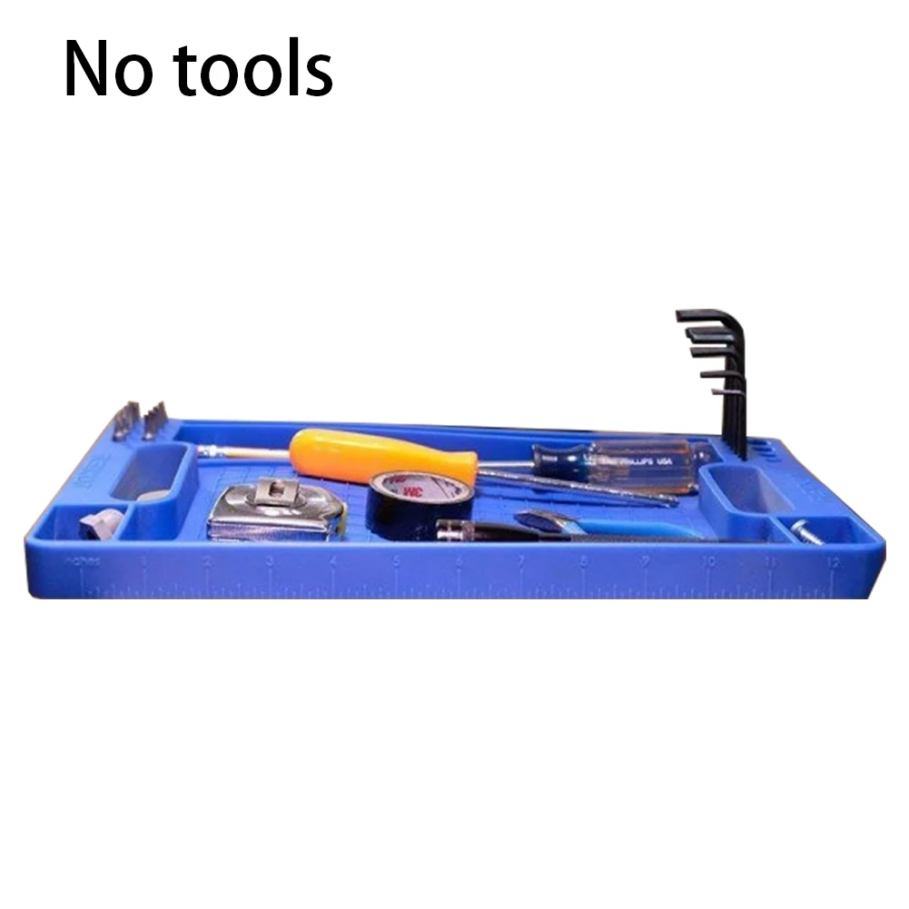 

Flexible Repair Strong Grips Tool Tray Packaging Durable Workshop Plastic Easy Clean Non Slip Storage Box Practical Universal