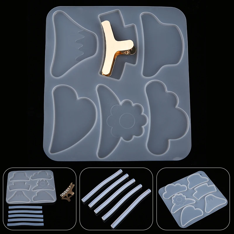 1 Набор сделай сам силиконовые резиновые формы для зажима волос легко