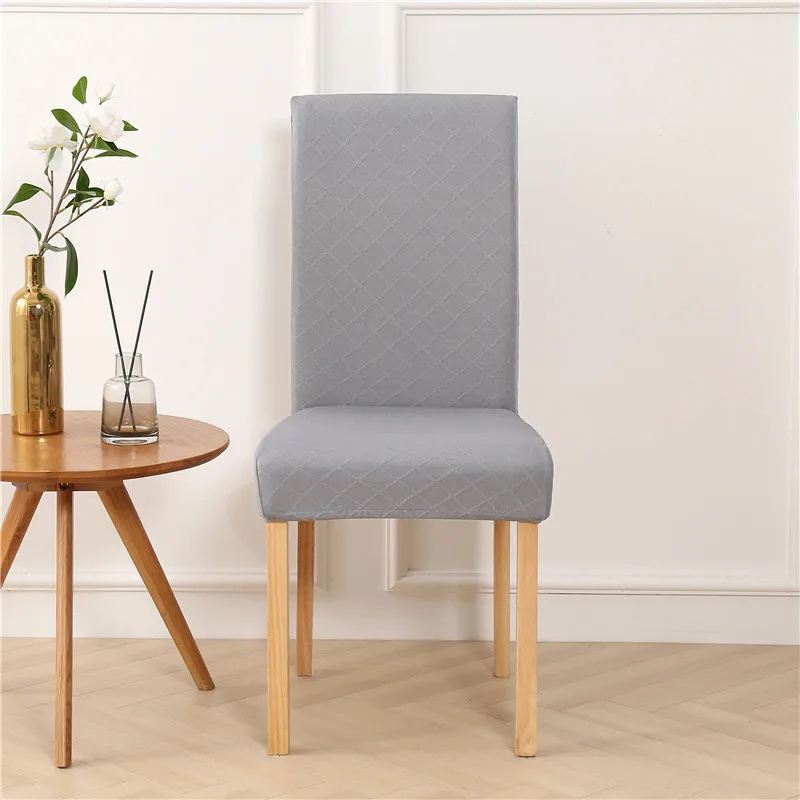 Простые однотонные чехлы на стулья из спандекса для свадебной столовой офиса