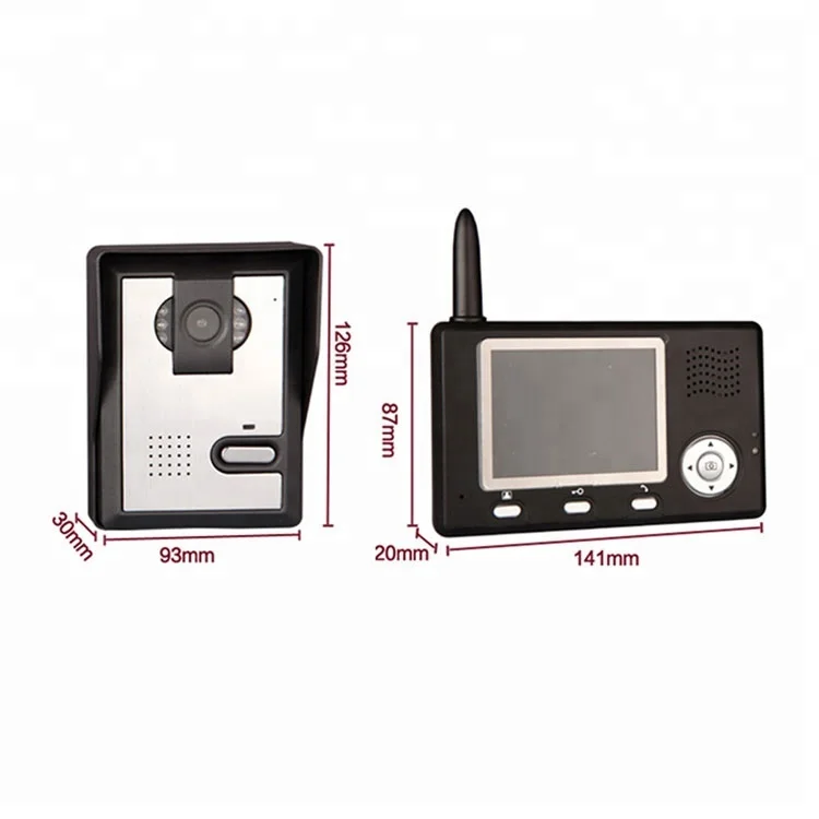 

to one monitor entry doorphone video doorbell hotel villa apartment wireless video door phone intercom system