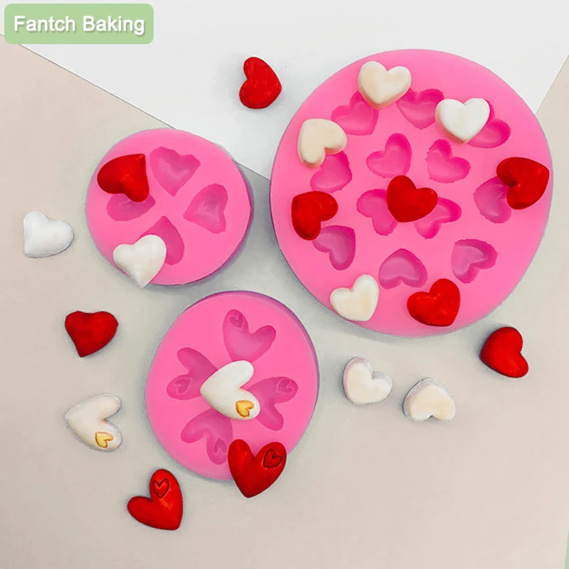 

Kinds Love Shape Silicone Chocolates Mold Baking Cake Mould For Soap Cookies Candle Fondant Tools Cupcake Decorating Dessert