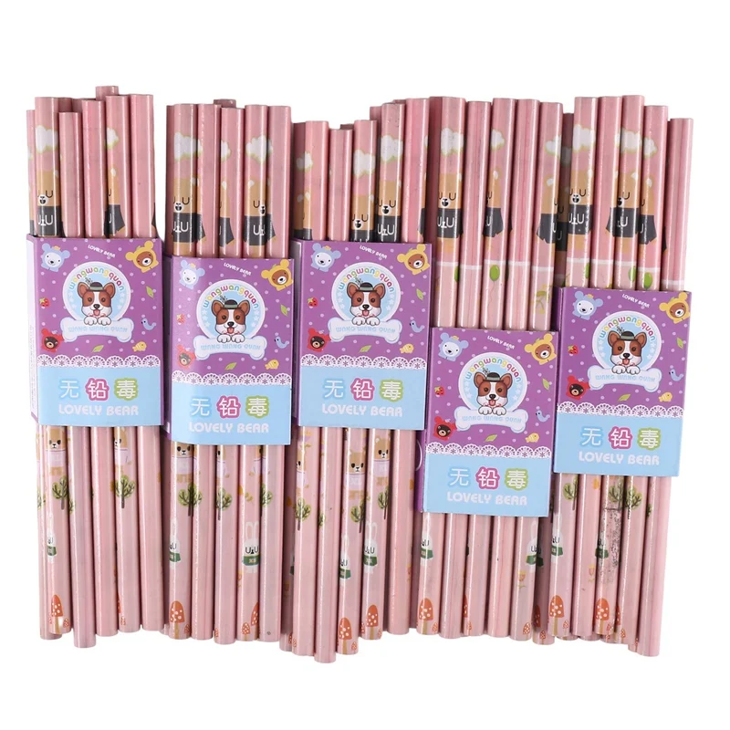 

200 Pcs Pencils With Eraser Tops Colorful Pencils Assorted Designs Wooden Pencils For Teachers Children Classrooms