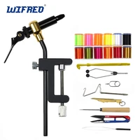 wifreo 1pc classic fly tying vise tools fishing brass c clamp rotating hook tools bobbin holder threader whip finisher