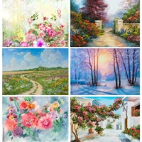 vintage oil painting scenery photography backdrops portrait photo background for photo studio props 2242 yh 07