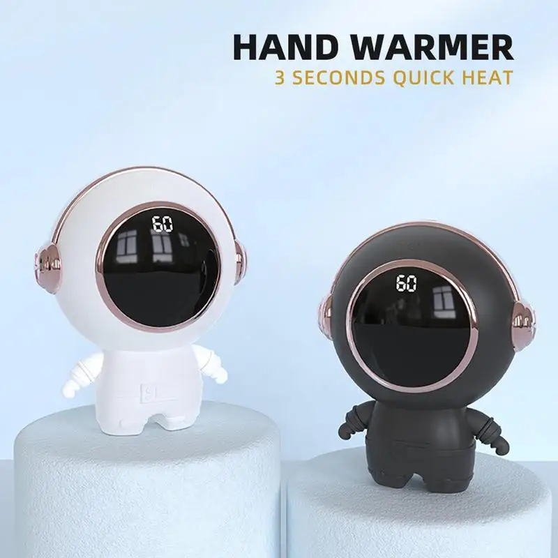 

Hot Hand Warmers Rechargeable Electric Portable Pocket Heater Shaped Astronaut Warm And Cold Protection Tool Perfect For Outdoor