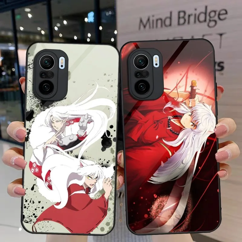 

Anime Inuyasha Phone Case For Xiaomi 13 10 10T 11T 11i Redmi Note 11 8 9 11S Pro Poco M4 F3 X3 Glass Design Back Cover