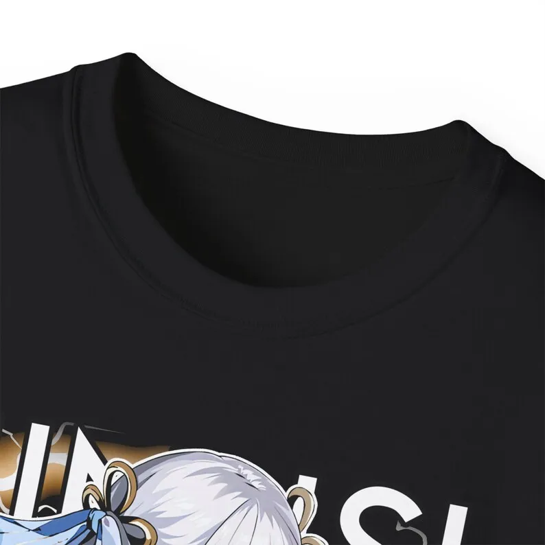 Wuthering волны Jinhsi рубашка футболка веер унисекс Ультра хлопок Футболка