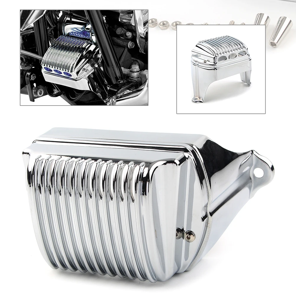 

Motorcycle Front Voltage Regulator ABS Cover Accent For Harley Electra Glides Road Kings 1997-2011 & Road Glides Street Glides