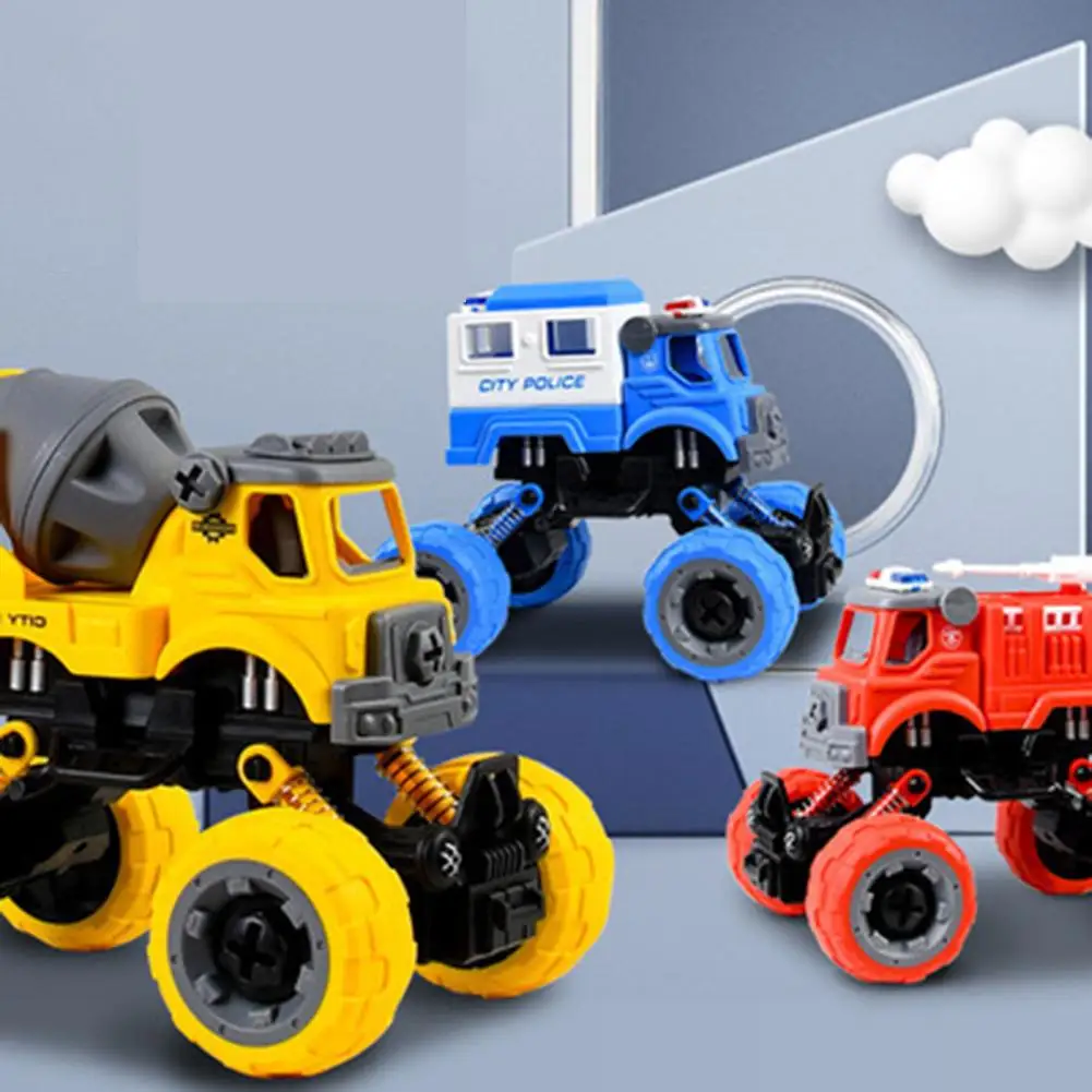Детская игрушечная машинка, Полицейская машинка, пожарная машина, модель автомобиля, обучающая игрушка для мальчиков в качестве подарка на ...