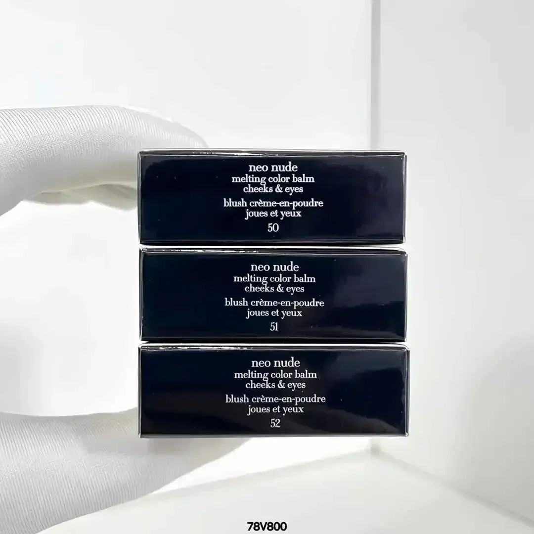 плавящий цветной бальзам для щек и глаз румяна crème en poudre joues 3)