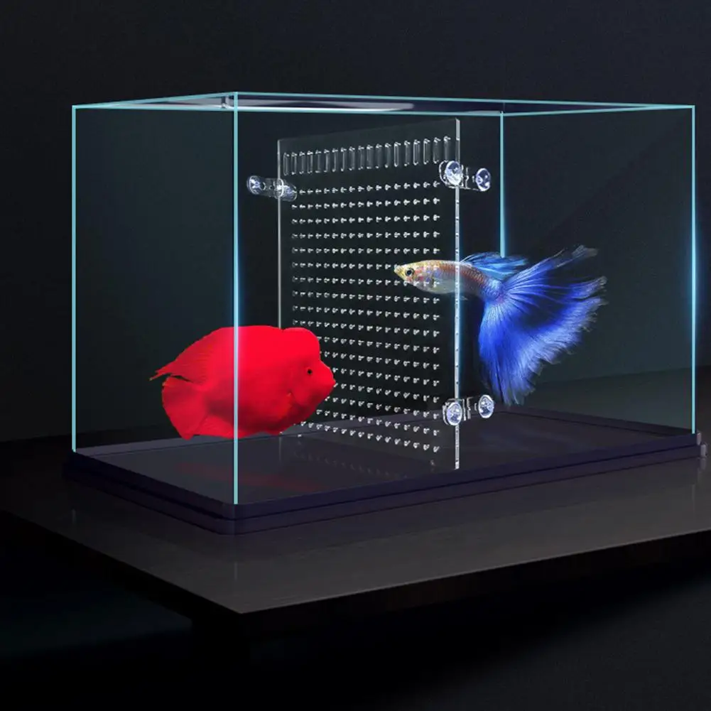 

Прозрачный акриловый Разделитель с присоской для борьбы с больными рыбами