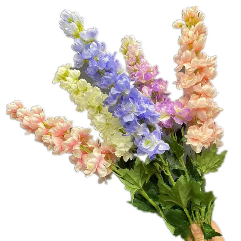 ONE Faxu с длинным стержнем фиолетовая имитация весны Delphinium Ajacis шелковый ларспур для