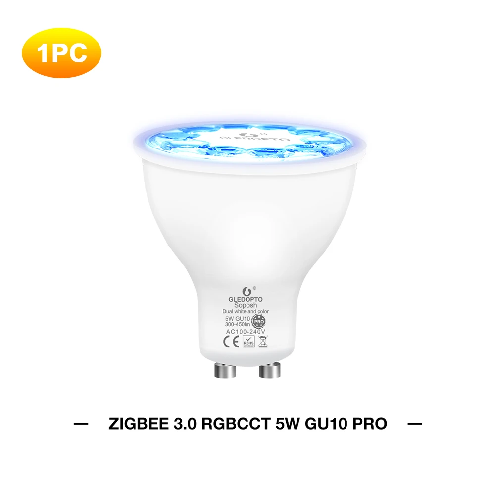 

Светодиодная лампа GLEDOPTO ZigBee 3.0