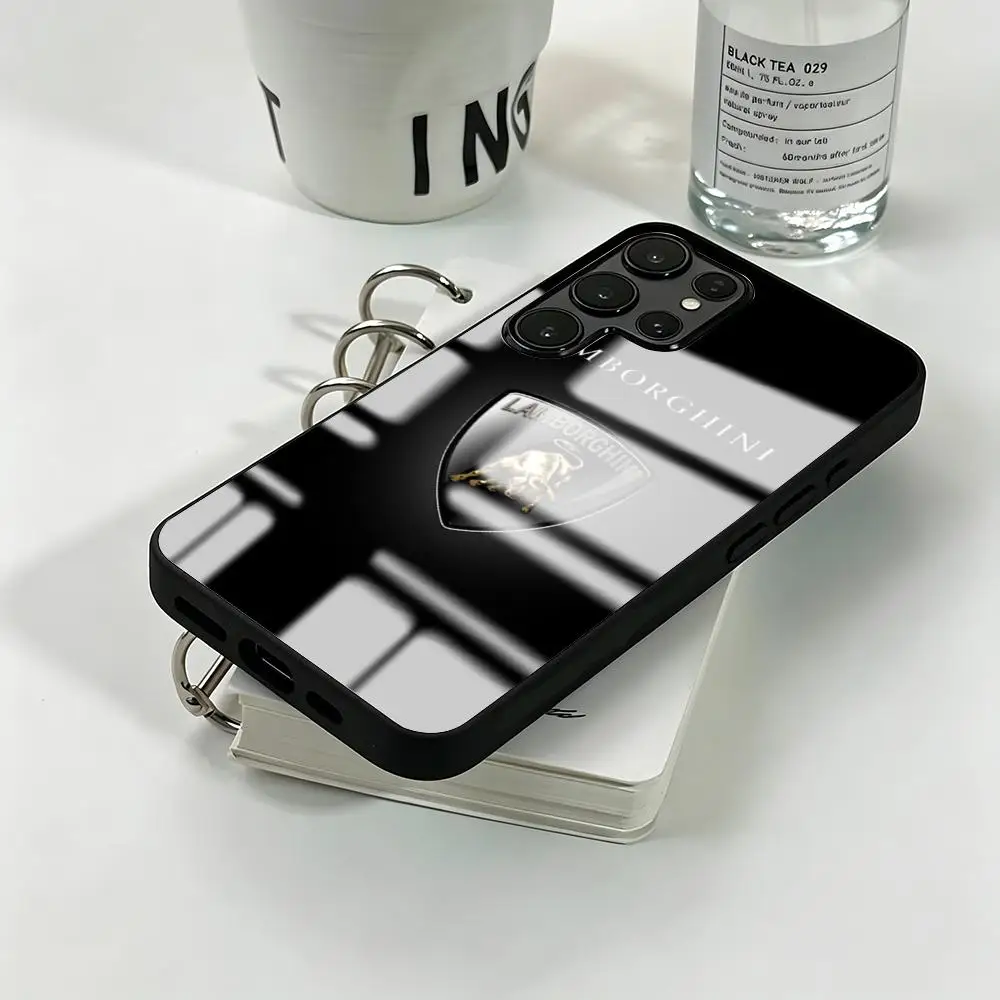 Фото Спортивный чехол для телефона L-LamborS-ghiniS для Samsung S26 S25 S24 S23 S22 S21 S20 Plus Ultra Note20, стеклянный магнитный чехол №3